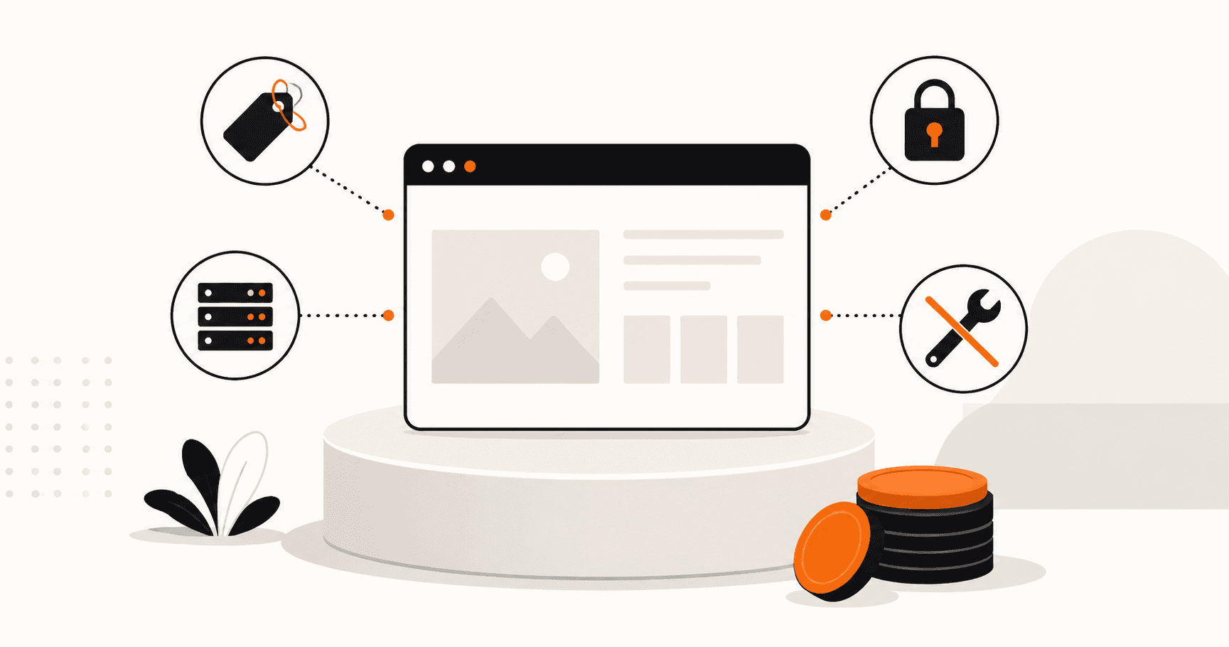 Desglose de los costes anuales de mantener una página web: dominio, hosting, SSL y mantenimiento